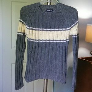 Women's Vintage Y2K Aeropostale Color Block Knit Sweater